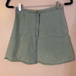 Denim mini skirt from shein never worn still vibrant soft and clean